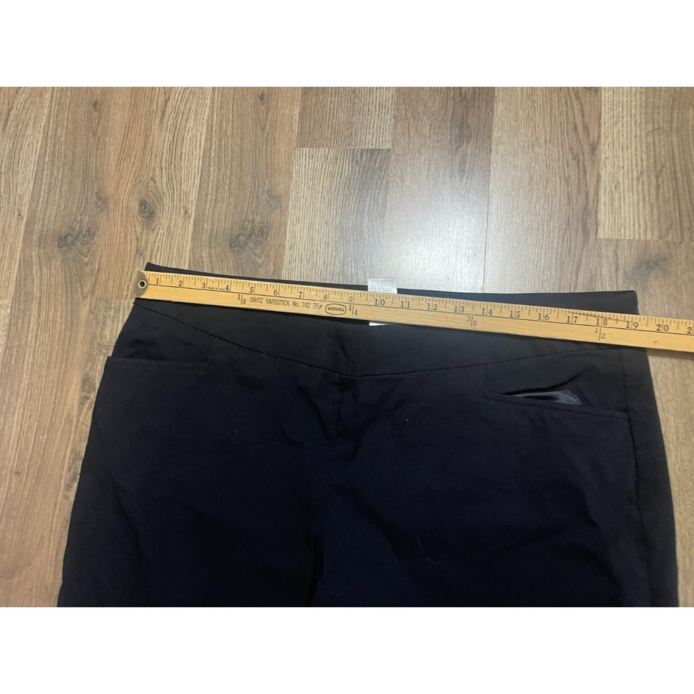 Time and Tru Pants, Women's Plus Size 2XL, Black, Pull On Pants - Picture 6 of 8